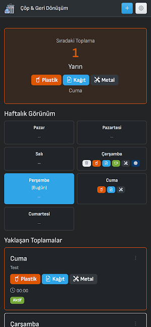 Çöp Geri Dönüşüm Hatırlatıcısı Screenshot 1
