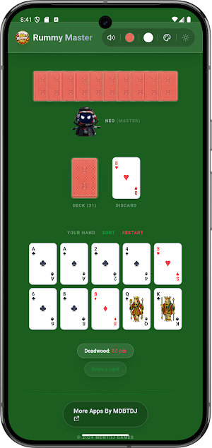 Gin Rummy Master Ai Offline Screenshot 3