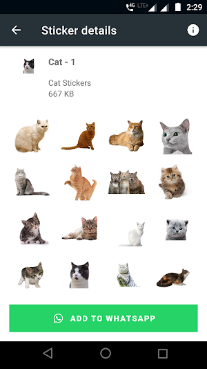 Cat Stickers for WAStickerApps Screenshot 1
