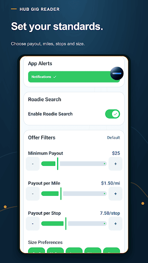 Hub Gig Reader: Gig Alerts Screenshot 1