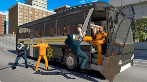 American Police Prisoner Bus Simulator- Free Games Screenshot 1