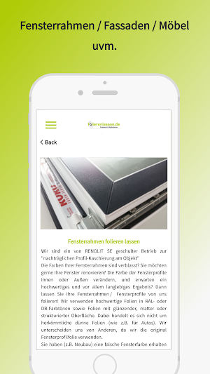 Folierenlassen Screenshot 1
