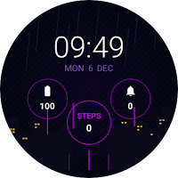 Neon Cityscape Watch Face