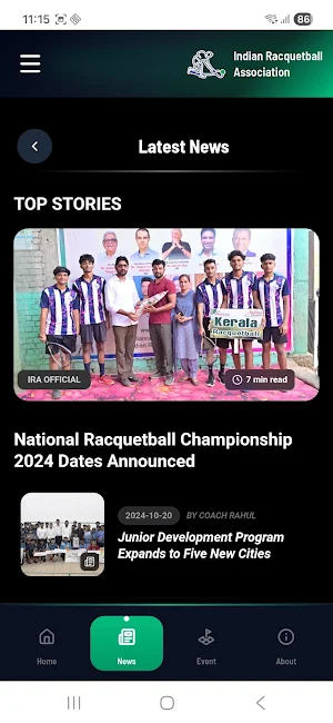 Racquetball India Screenshot 2
