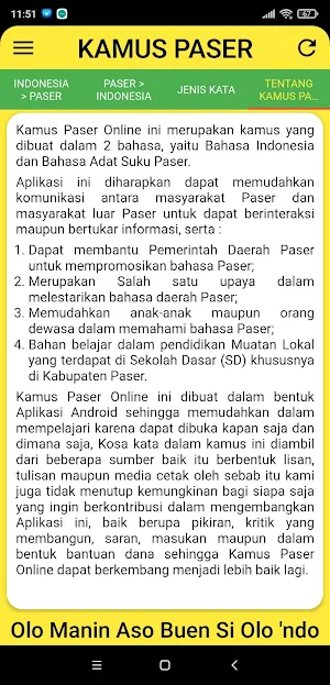Kamus Paser Online Screenshot 3