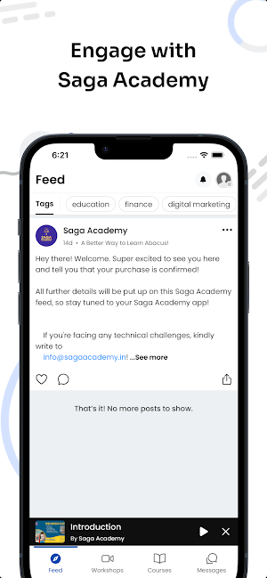 Saga Academy-The learning App Screenshot 1