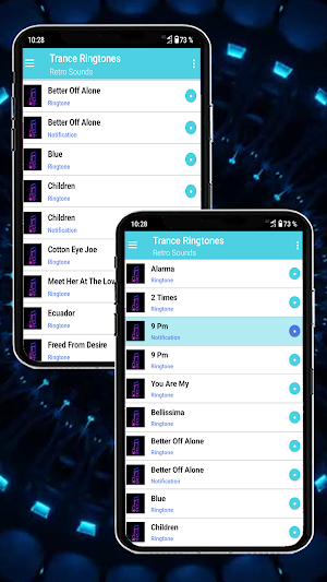 Trance Ringtones 80s & 90s Screenshot 1