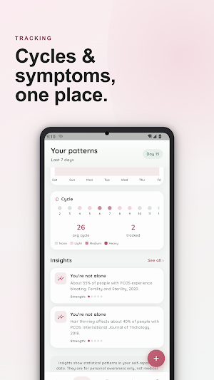 PCOS Indaga: Track & Learn Screenshot 3