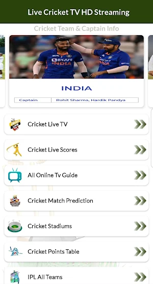 Live Cricket TV HD Streaming Screenshot 0