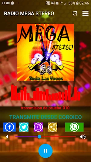 RADIO MEGA STEREO COROICO Screenshot 1