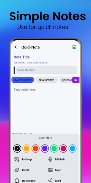 QuickNote Screenshot 1