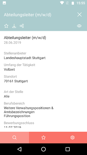 eStellen Screenshot 3