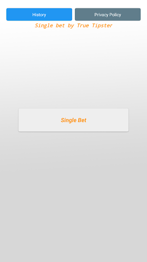 bTrue Tipster : Single bet Screenshot 0