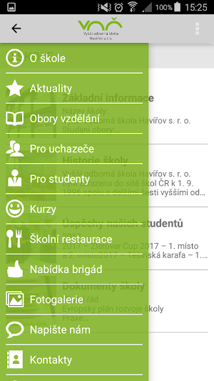 Vyšší odborná škola Havířov Screenshot 0
