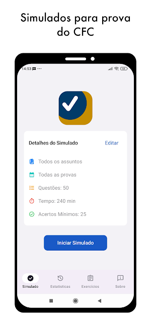 Simulados CFC Screenshot 0
