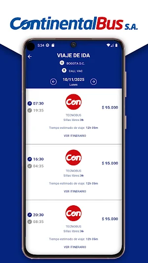 Continental Bus S.A. Screenshot 2