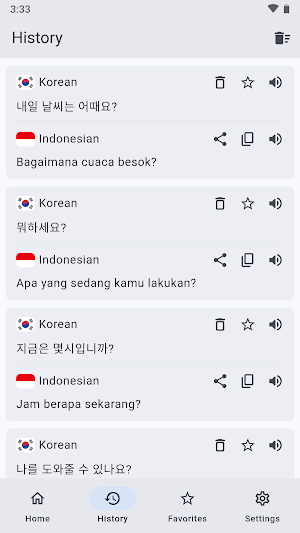 Korean Indonesian Translator Screenshot 1