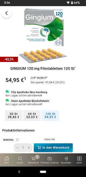 Onlineapotheke Süssmann Screenshot 3