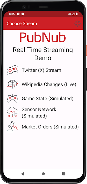 Real-Time Data Streaming Demo Screenshot 0