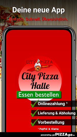 City Pizza Halle App Screenshot 0