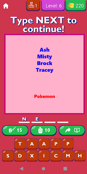 Cartoon and Characters List Screenshot 0