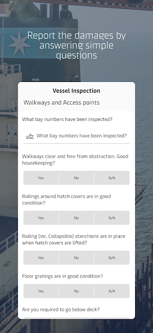 APM Terminals Vessel Inspection Screenshot 3