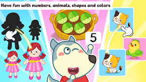 Wolfoo Math Game Baby Learning Screenshot 1