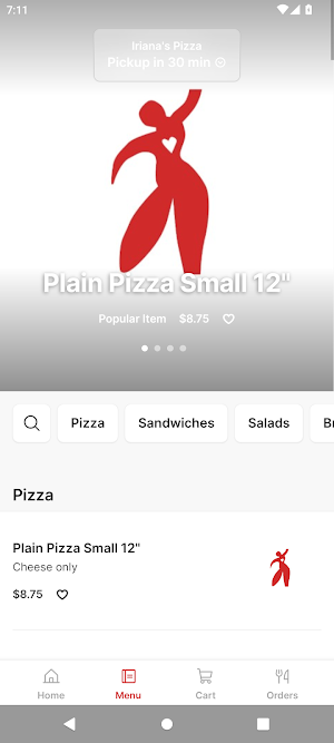 Iriana's Pizza Screenshot 1