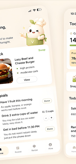 Nomi: Food Tracker & Recipes Screenshot 2