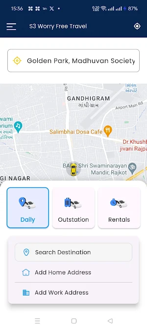 S3 Cabs Screenshot 2