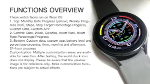Flat Colorful Black For WearOS Screenshot 2