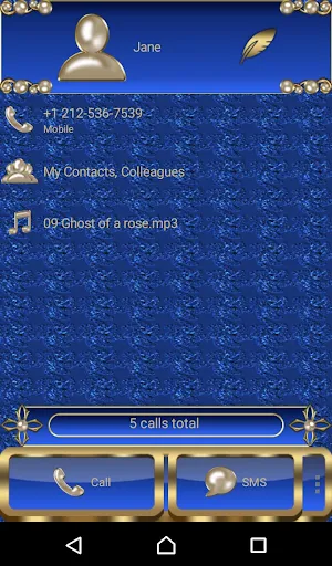 Virgin Mary Blue Dialer theme Screenshot 1