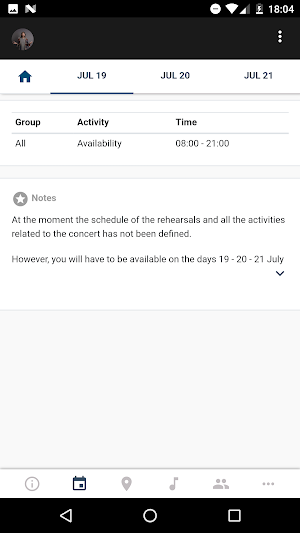 Rockin'1000 musicians management Screenshot 2