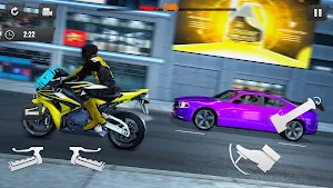 Bike vs Cars Racing Race Game Screenshot 2