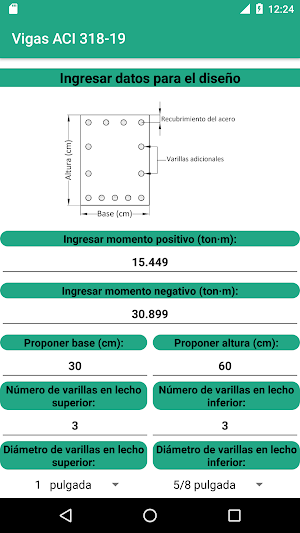 Diseño de vigas ACI 318 - 19 Screenshot 2