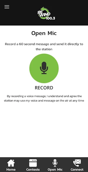Rewind 100.3 App Screenshot 1