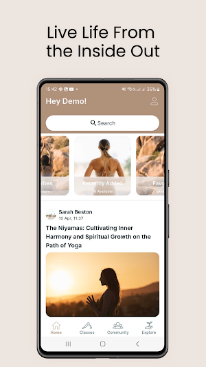 Sarah Beston Yoga Screenshot 2