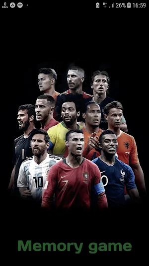 Football stars - Memory Game Screenshot 0