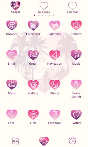 Beach Theme-Palm Tree Heart- Screenshot 2