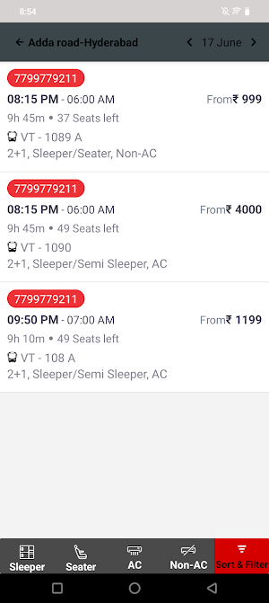 VARAHI TRAVELS Screenshot 1