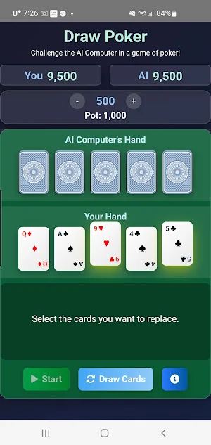 Draw Poker Screenshot 1