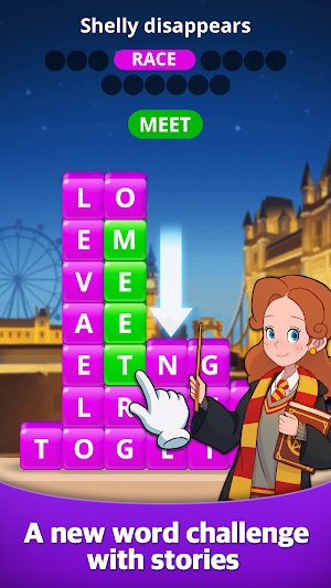 Word Romance: Puzzle Mission! Screenshot 1