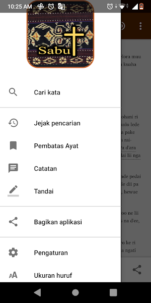 Sabu Bible App Screenshot 0