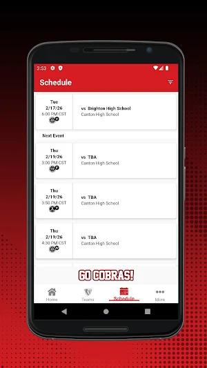 Canton High School Athletics Screenshot 1