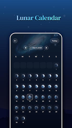 Moon Phases & Sun Calendar Screenshot 2