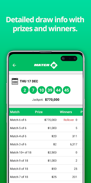 Pennsylvania Lottery Results Screenshot 1