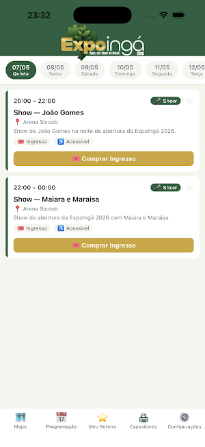 Expoingá 2026 Screenshot 1