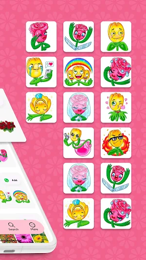 Flowers Stickers Screenshot 2
