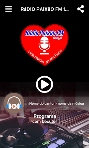 Rádio Paixão FM 104-9 Screenshot 1