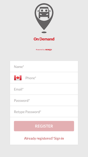 Calgary Transit On Demand Screenshot 1